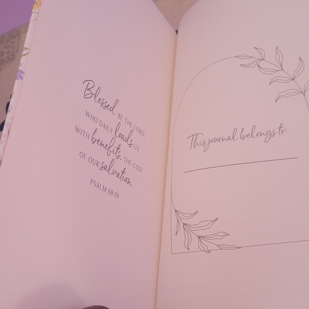 Floral Inspirational Journal NWOT - Picture 3 of 3